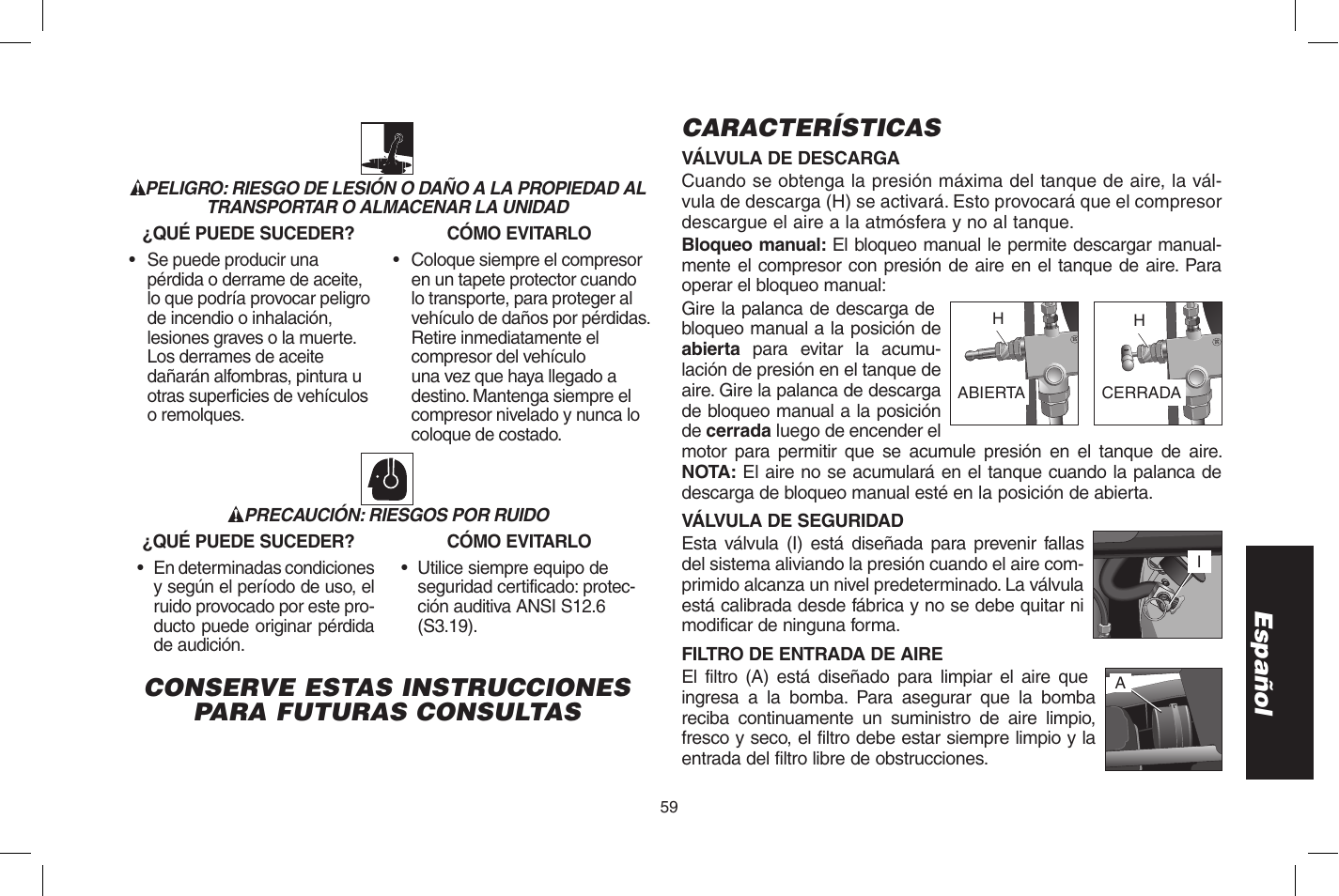 Español | DeWalt D55273 User Manual | Page 59 / 80