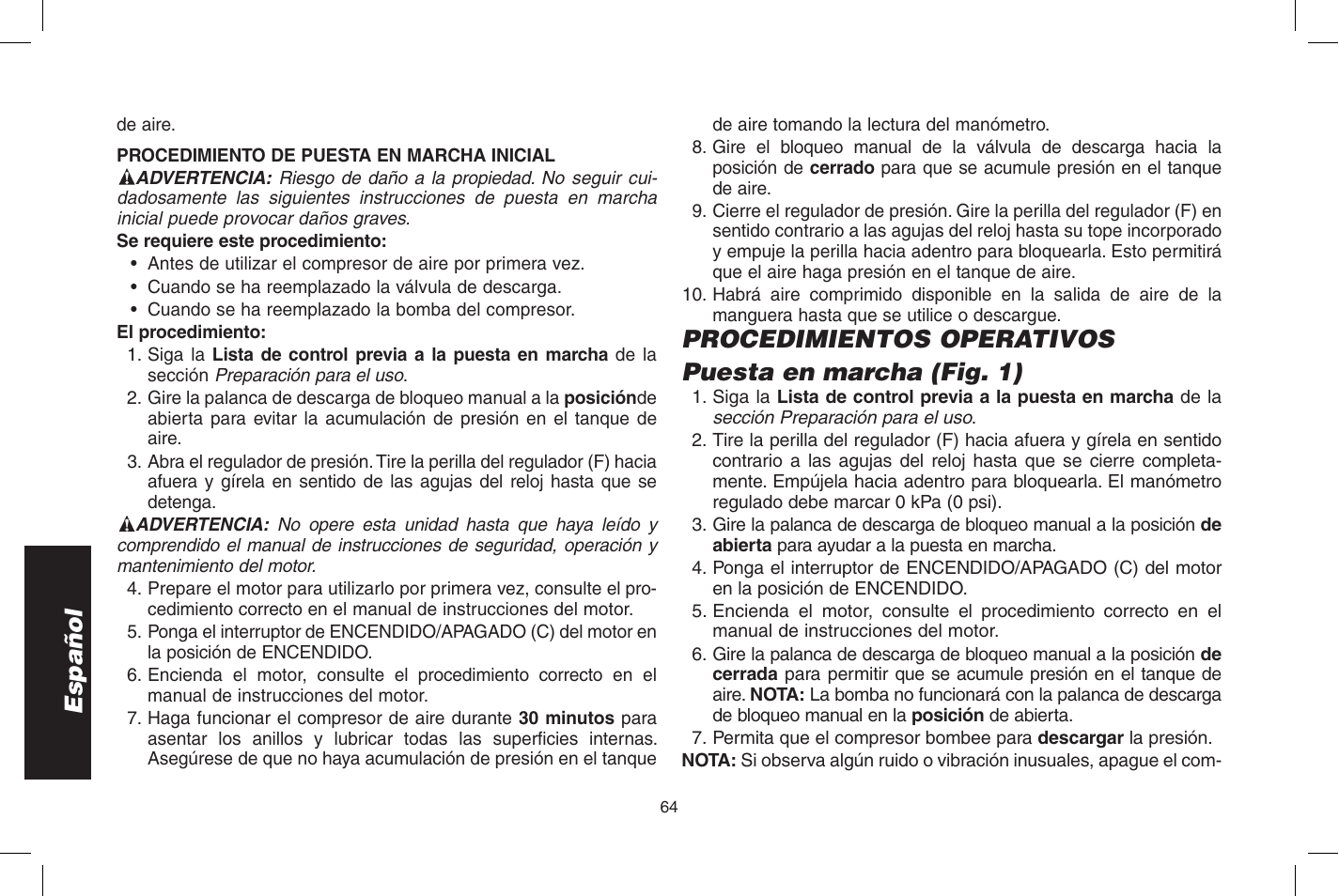 Español | DeWalt D55273 User Manual | Page 64 / 80
