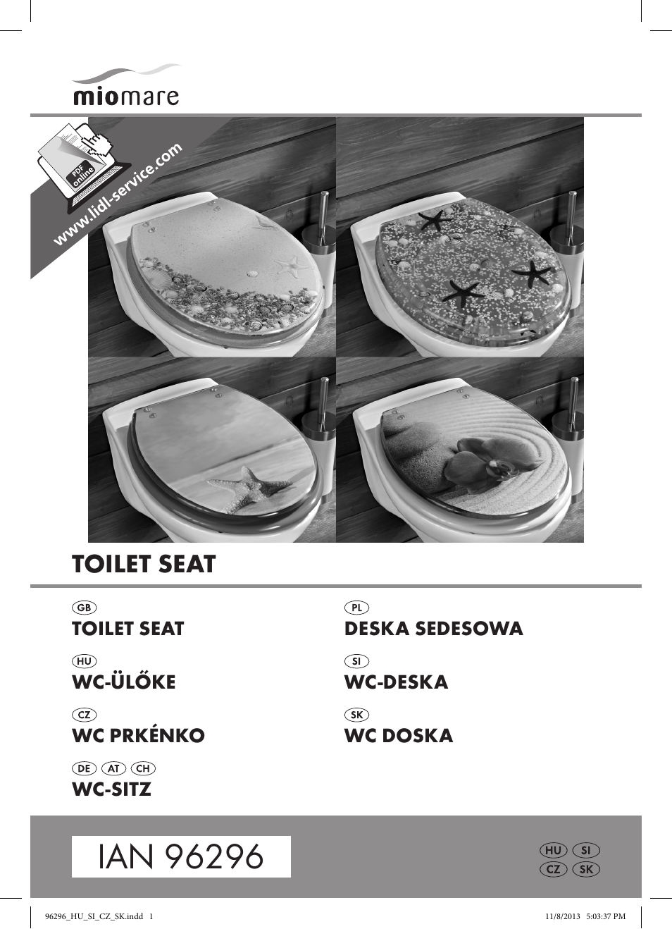 Miomare Z31849A/ Z31849B/ Z31849C/ Z31849D User Manual | 11 pages