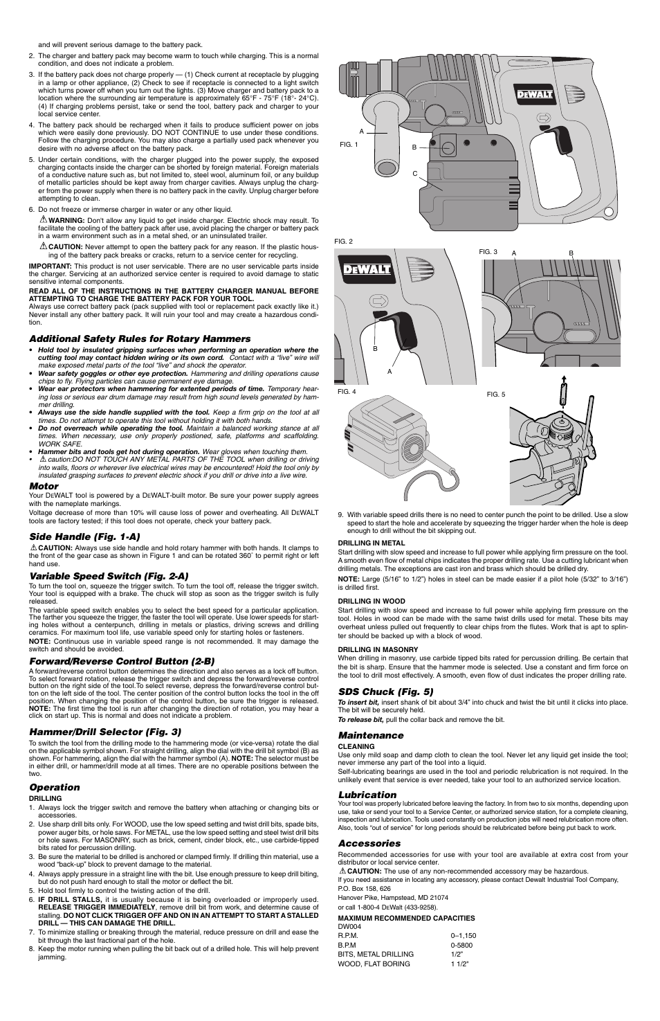 DeWalt DW004 User Manual | Page 2 / 6
