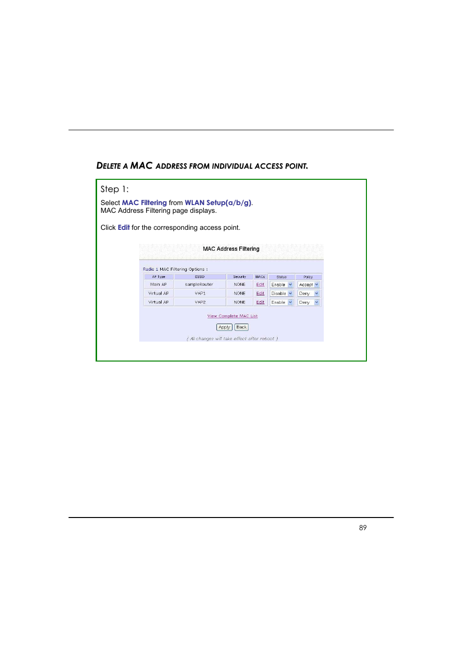 Ma a c c | Compex WP54AG User Manual | Page 100 / 205