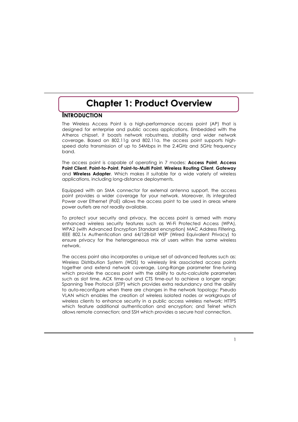 Compex WP54AG User Manual | Page 12 / 205