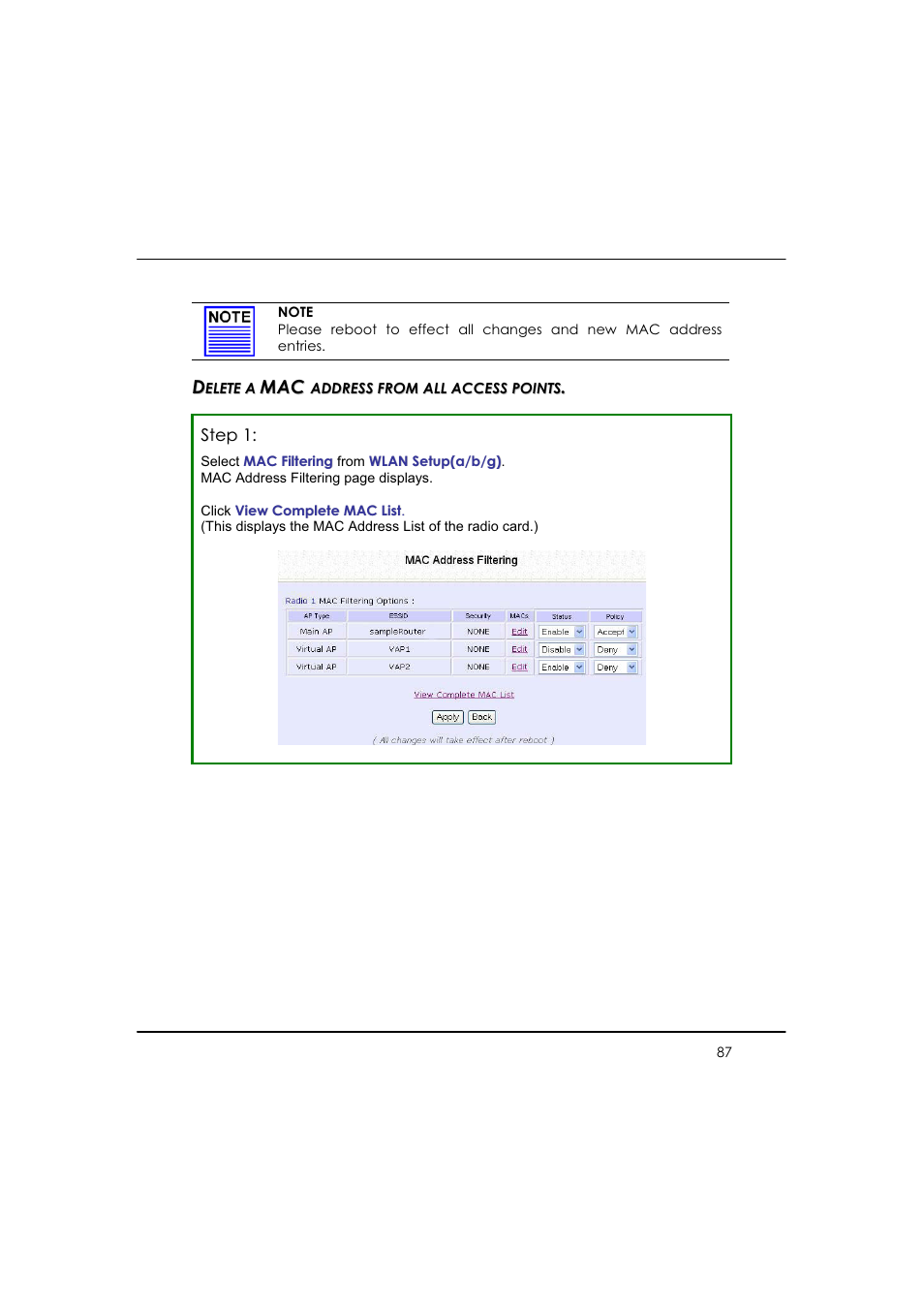 Ma a c c | Compex WP54AG User Manual | Page 98 / 205