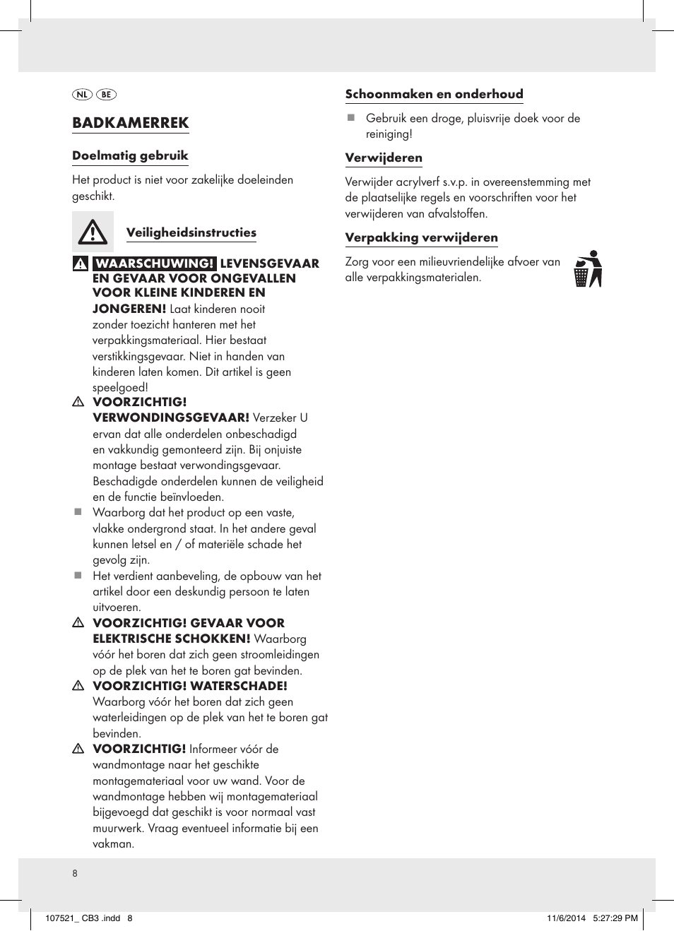Badkamerrek | Miomare 107521-14-01 User Manual | Page 8 / 12