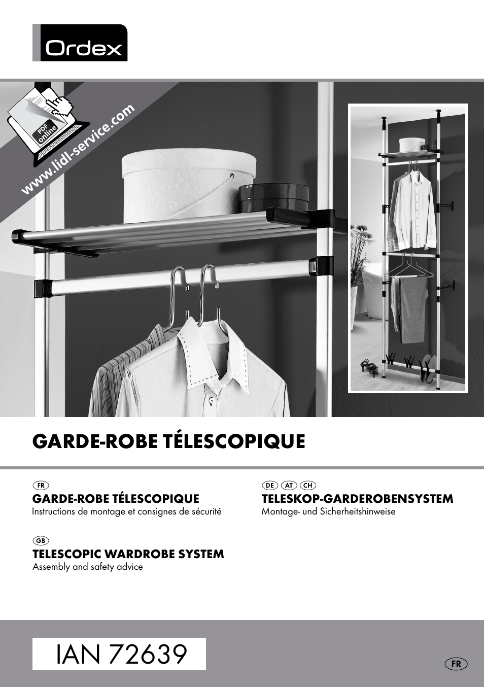 Ordex Telescopic Wardrobe System User Manual | 15 pages