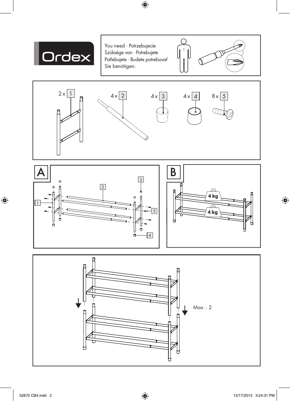 Ordex T13851 User Manual | 4 pages