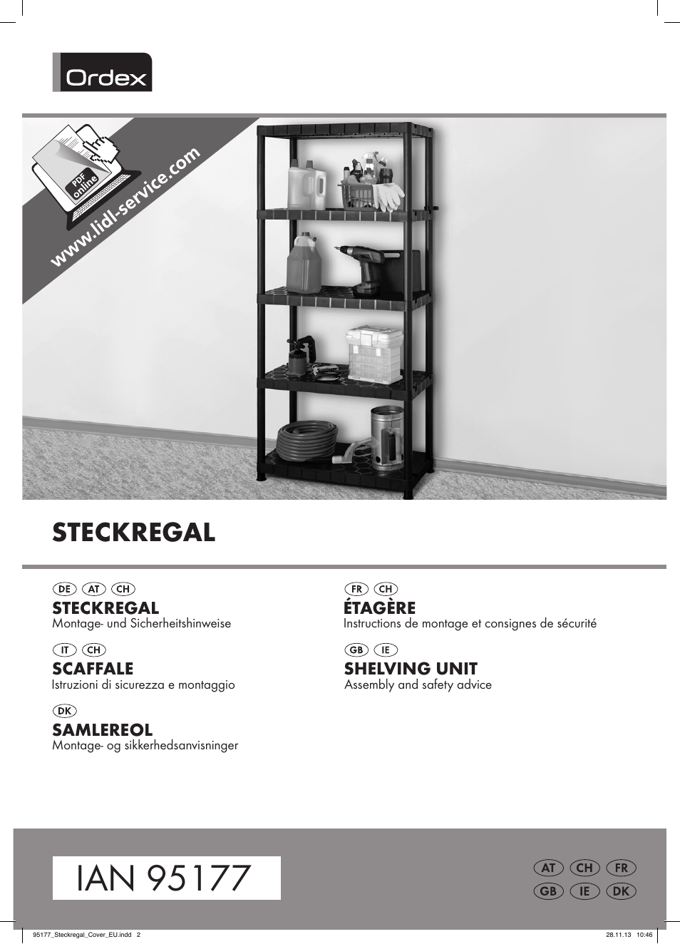 Ordex Shelving Unit User Manual | 7 pages