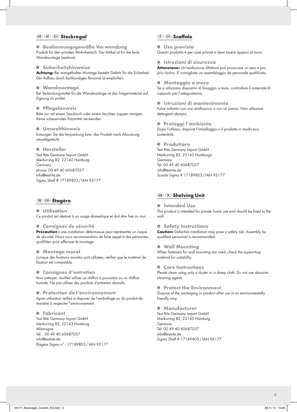 Ordex Shelving Unit User Manual | Page 3 / 7