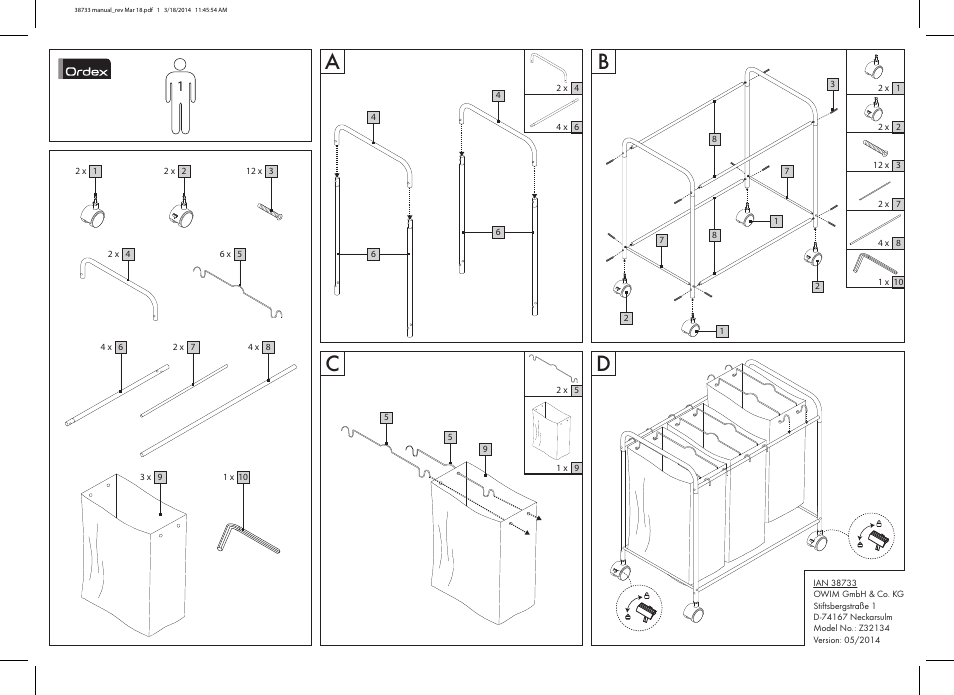 Ordex Z32134 User Manual | 1 page