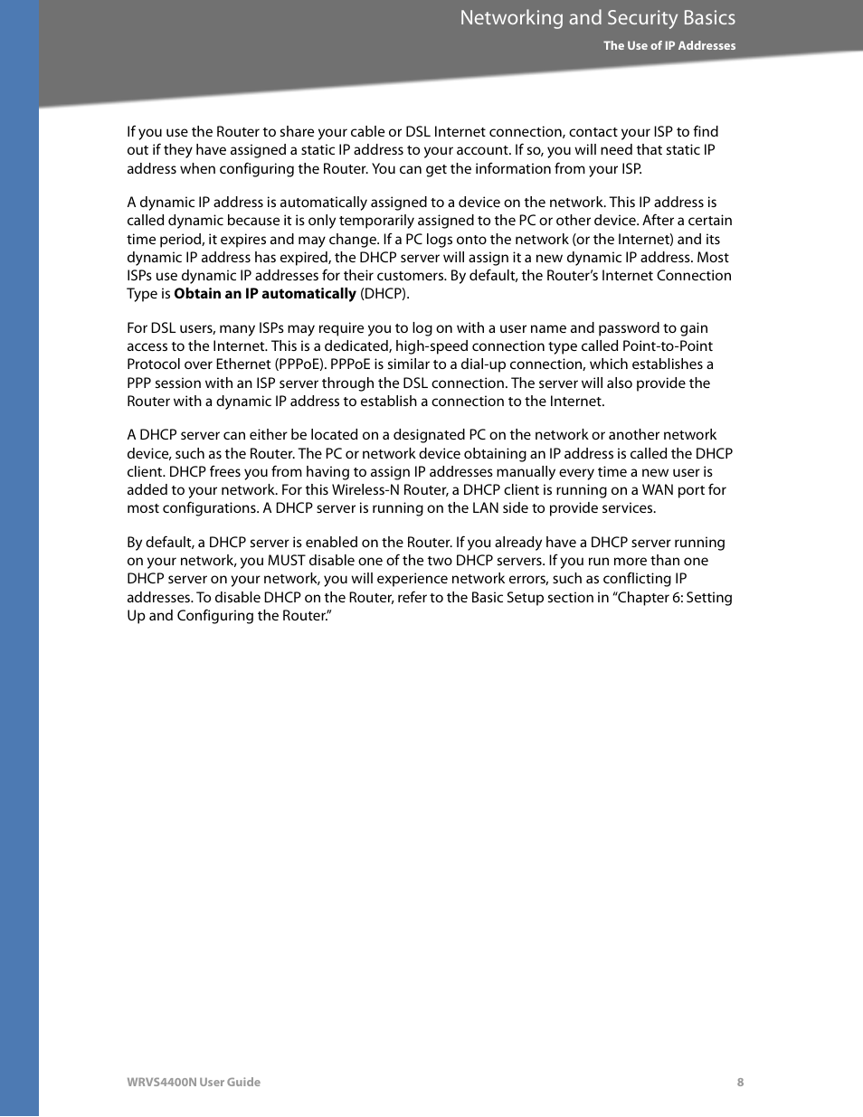 Networking and security basics | Linksys WRVS4400N User Manual | Page 14 / 180