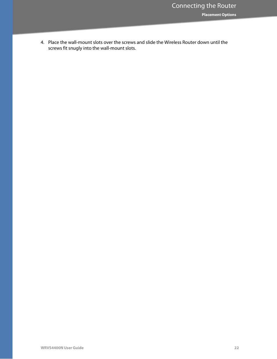 Connecting the router | Linksys WRVS4400N User Manual | Page 28 / 180