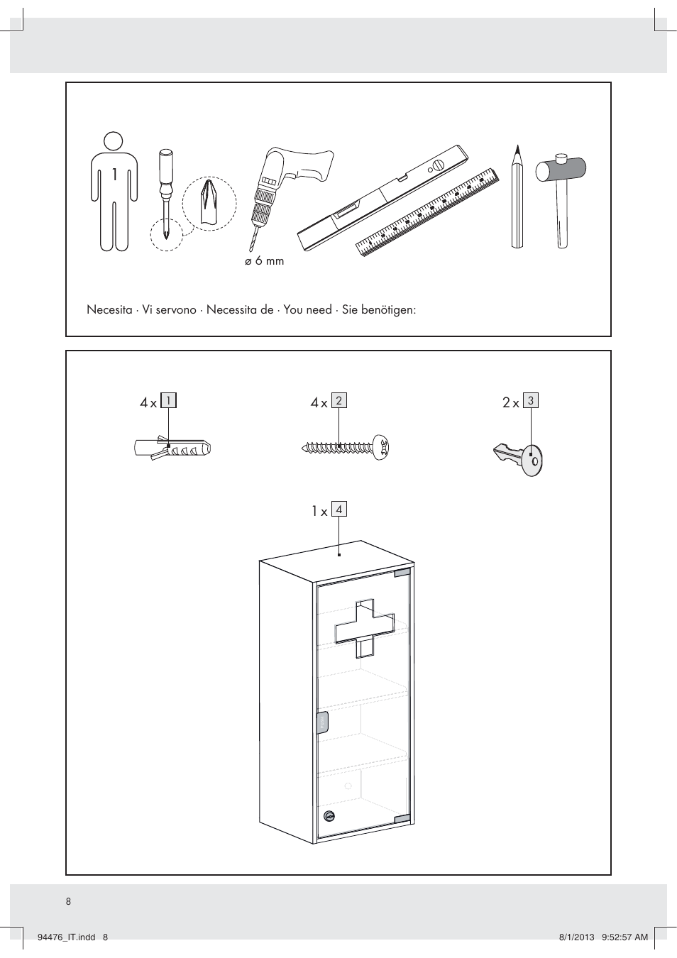 Ø 6 mm | Ordex Z31734A/Z31734B User Manual | Page 8 / 10