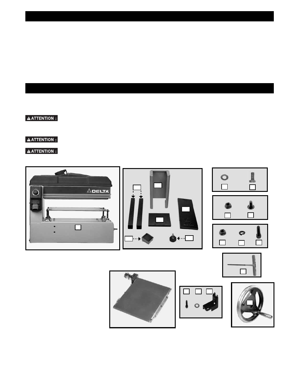 Description fonctionnelle contenus de boite, Avant-propos, Désemballage et nettoyage | Delta 31-260X User Manual | Page 25 / 60