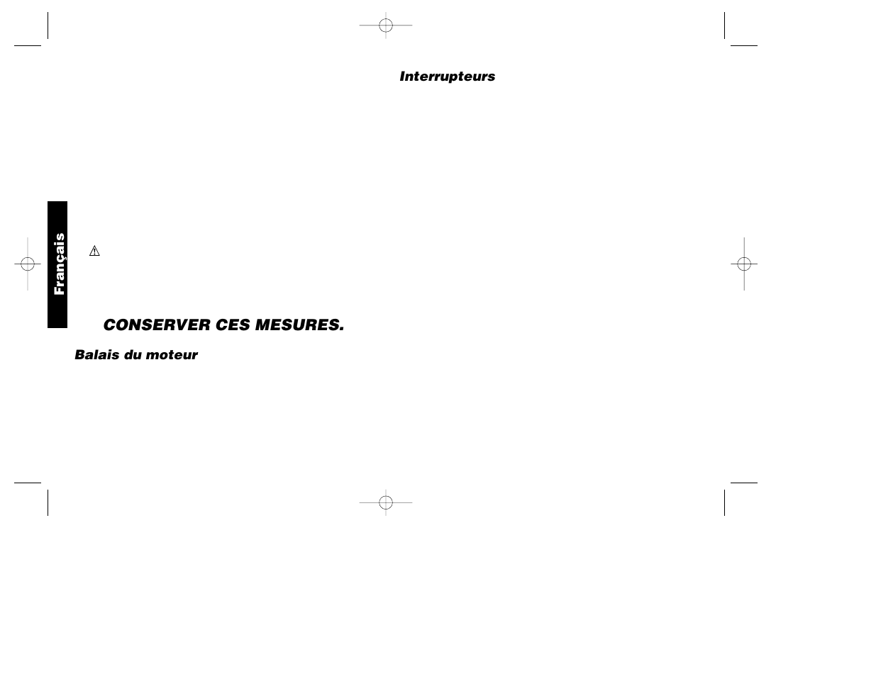 Conserver ces mesures | DeWalt DW100-220 User Manual | Page 11 / 23