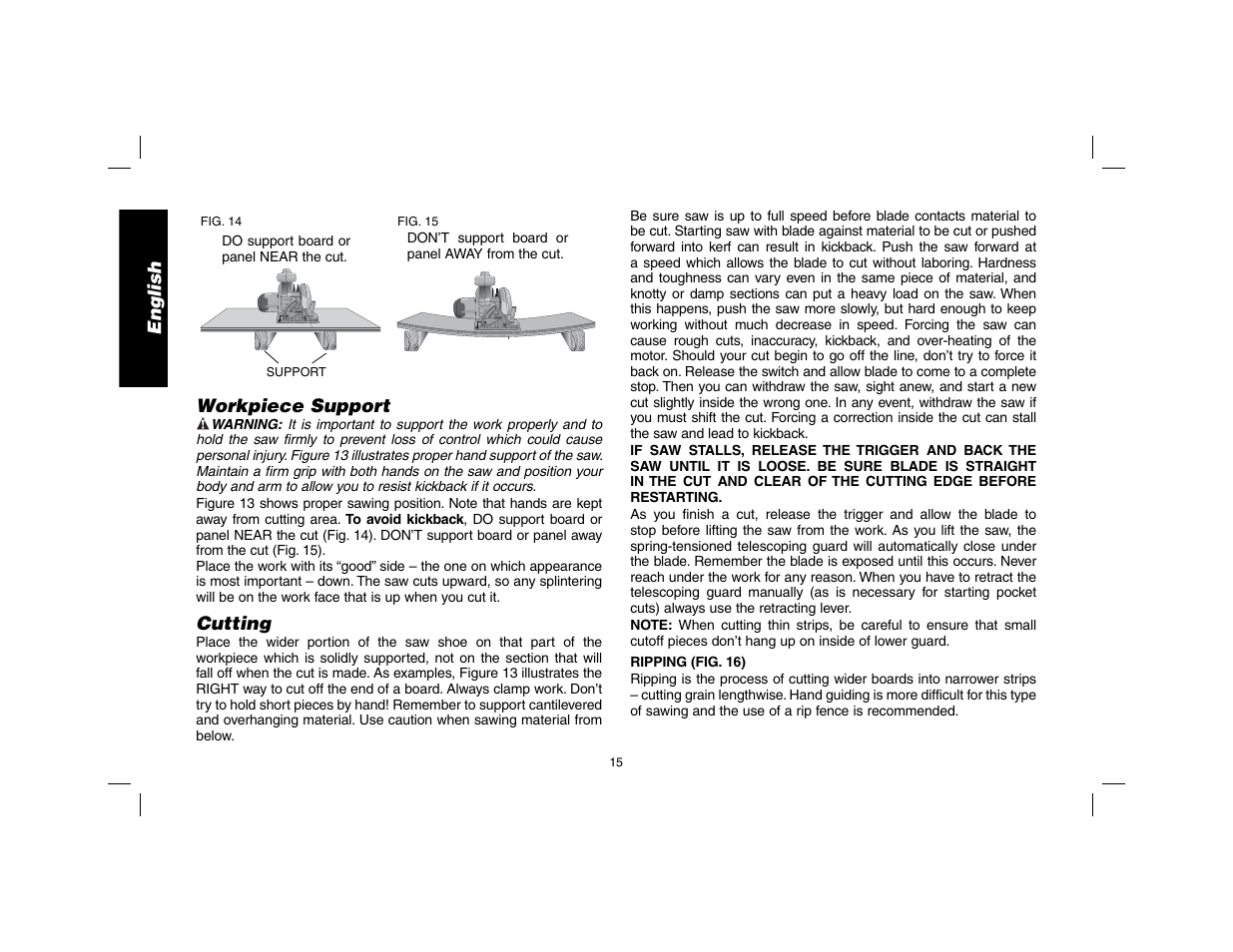 DeWalt DW9116 User Manual | Page 16 / 64
