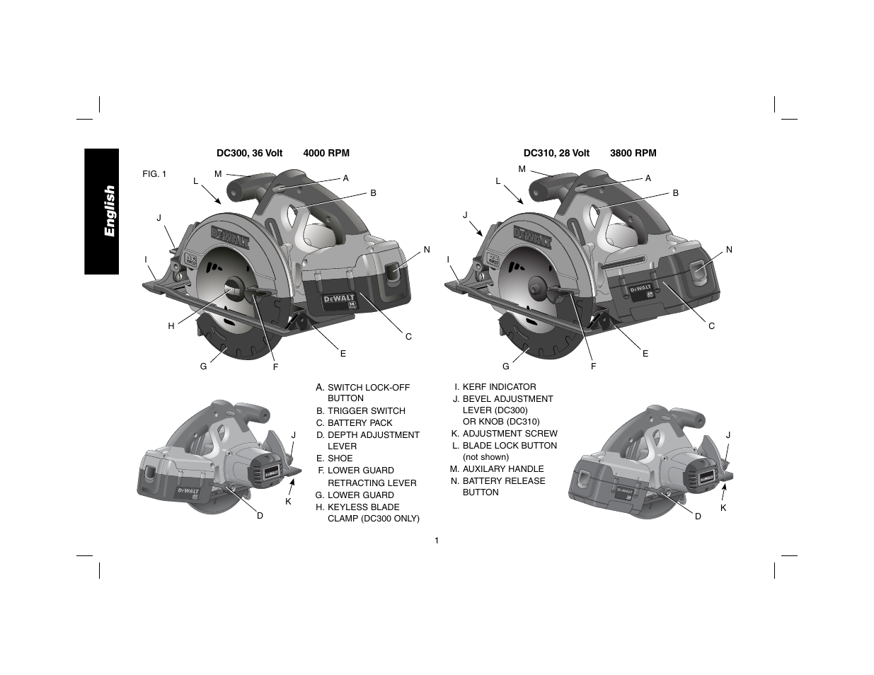 English | DeWalt DW9116 User Manual | Page 2 / 64