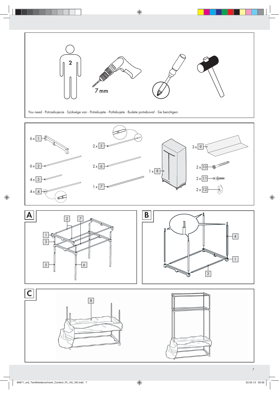 7 mm | Ordex Z31661 User Manual | Page 7 / 9