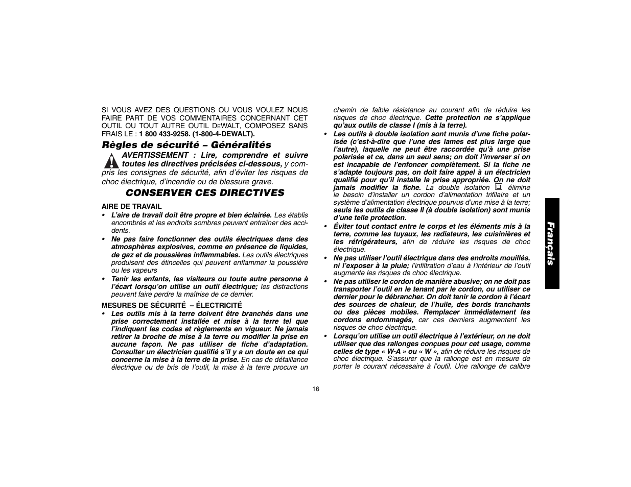 DeWalt D28112 User Manual | Page 17 / 52