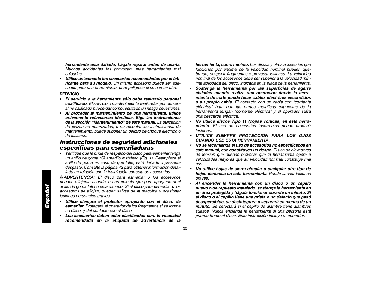 DeWalt D28112 User Manual | Page 36 / 52