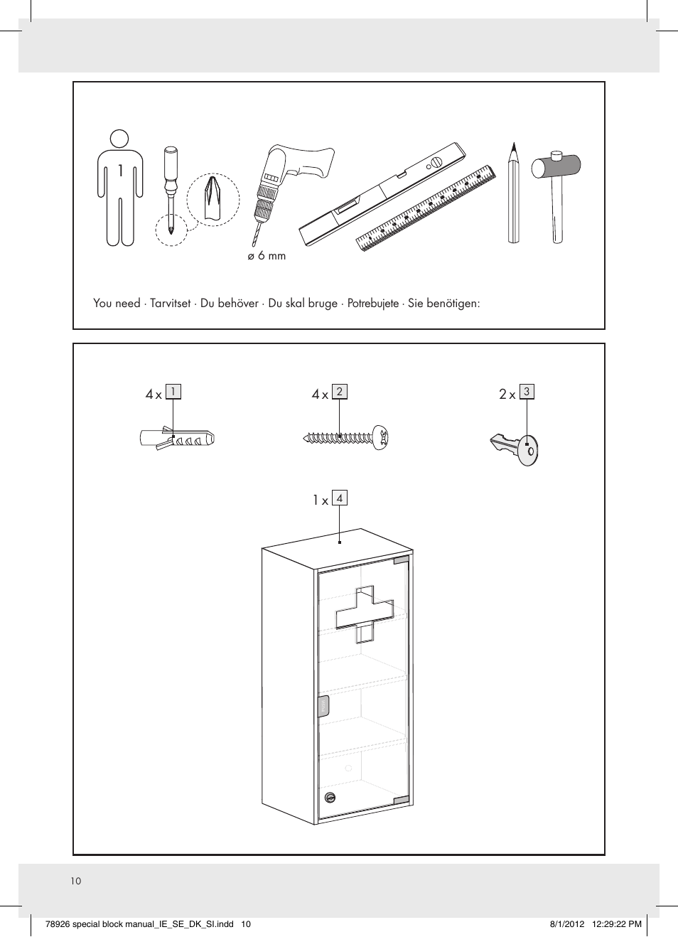 Ø 6 mm | Ordex T13728A/T13728B User Manual | Page 10 / 12