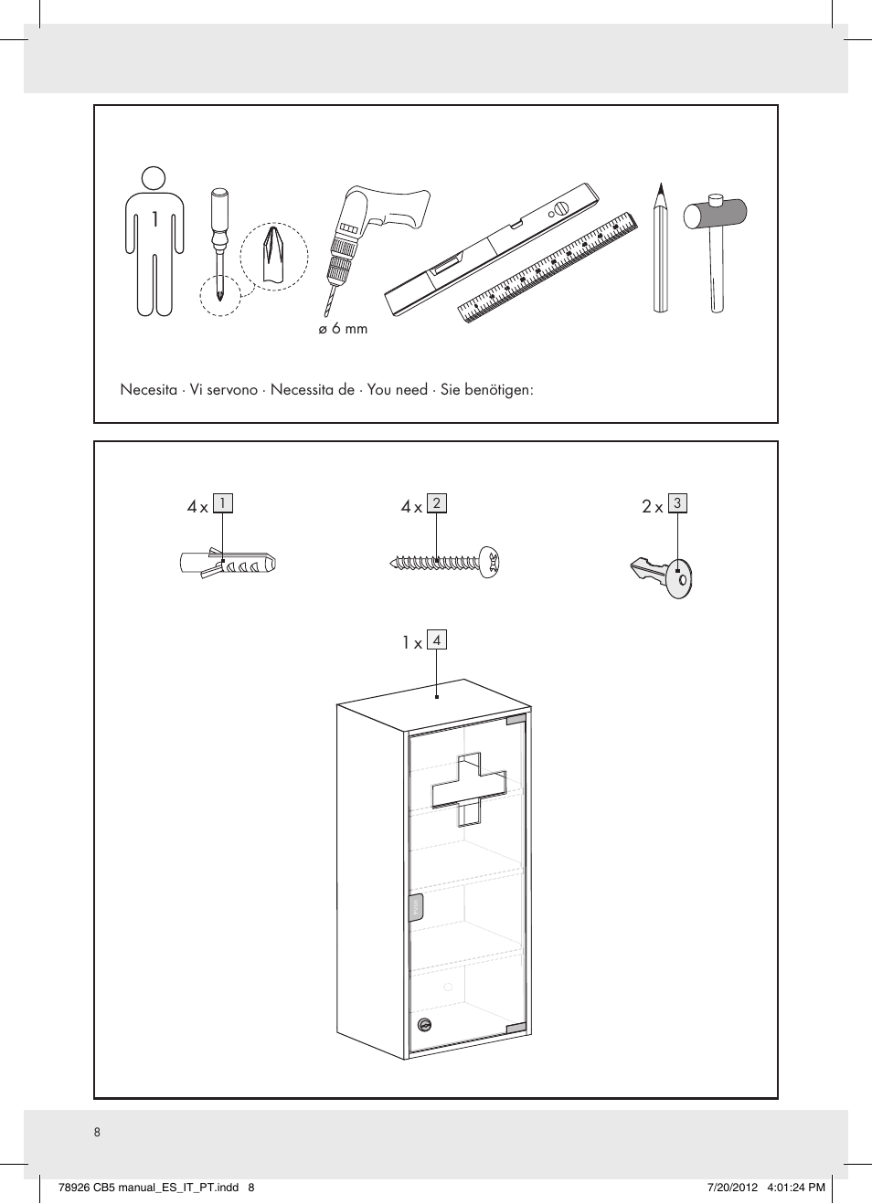 Ø 6 mm | Ordex T13728A/T13728B User Manual | Page 8 / 10