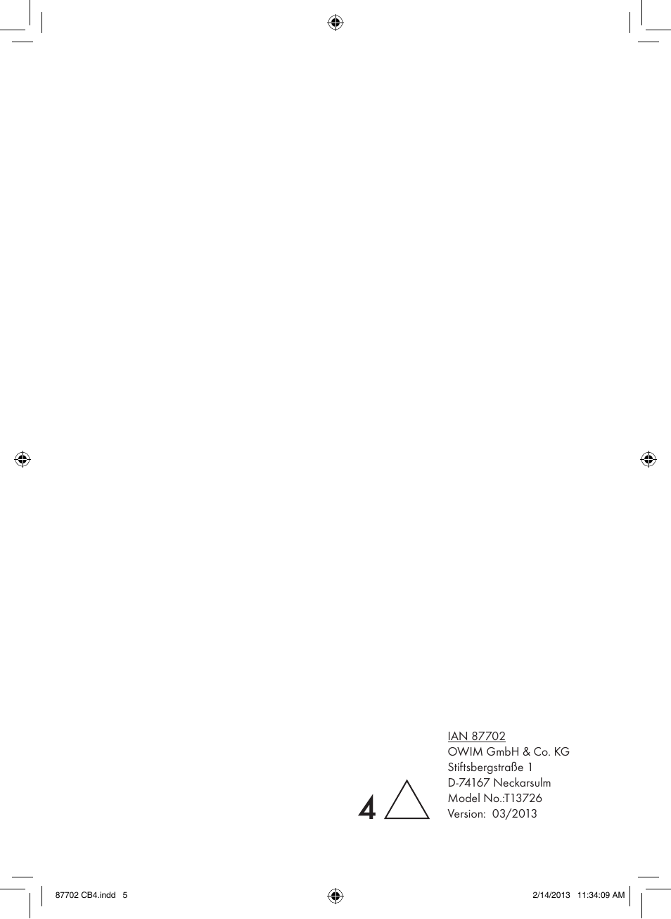Ordex T13726 User Manual | Page 4 / 4