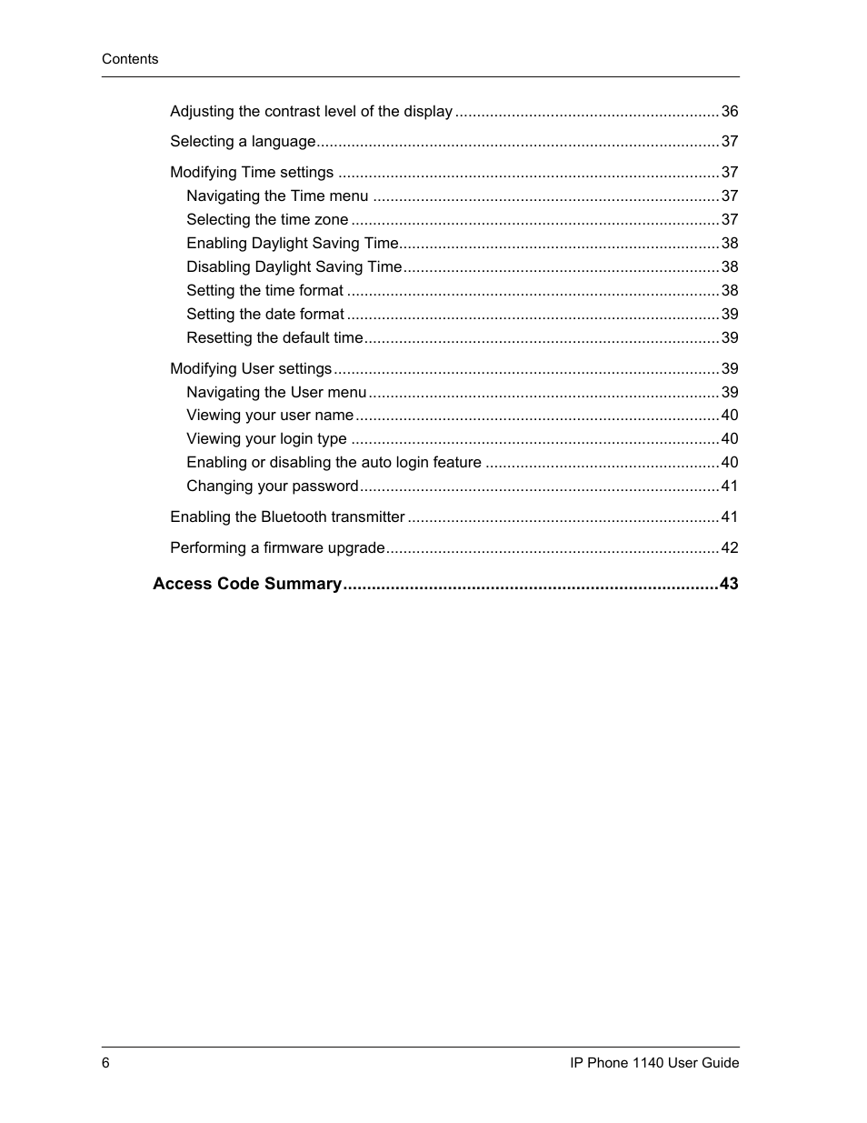 Cypress Communications IP Phone 1140 User Manual | Page 6 / 43