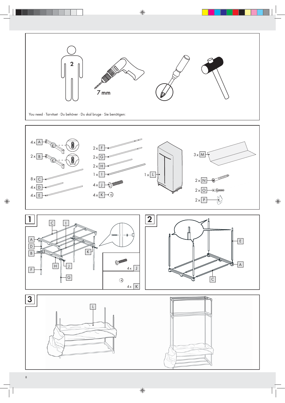 7 mm | Ordex Z29776A User Manual | Page 8 / 10