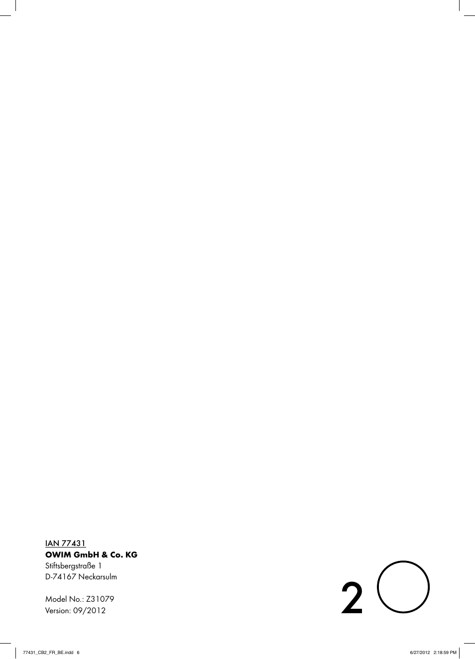 Ordex Z31079 User Manual | Page 6 / 6