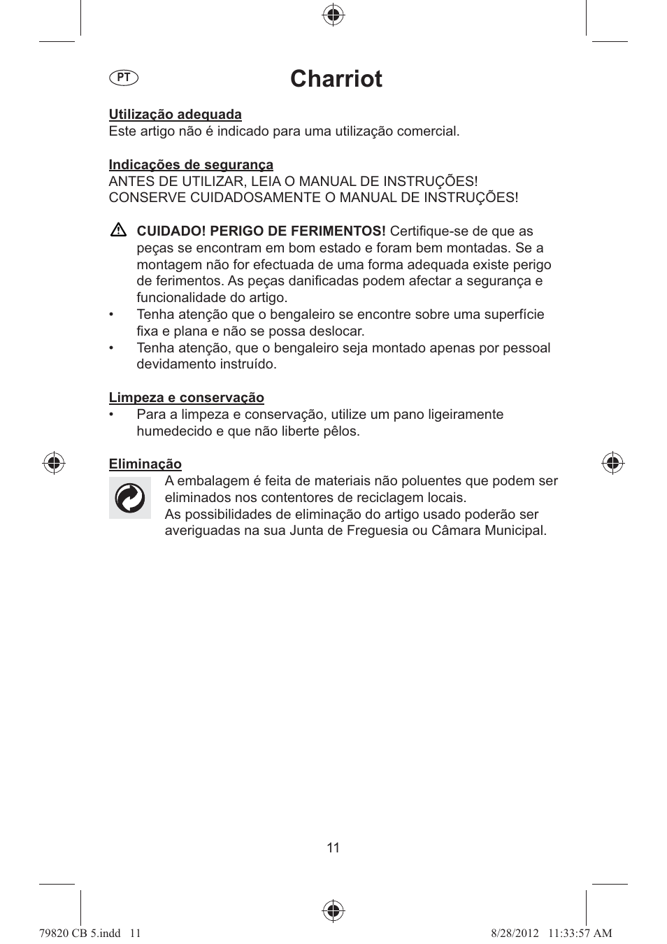 Charriot | Ordex T13826 User Manual | Page 11 / 13