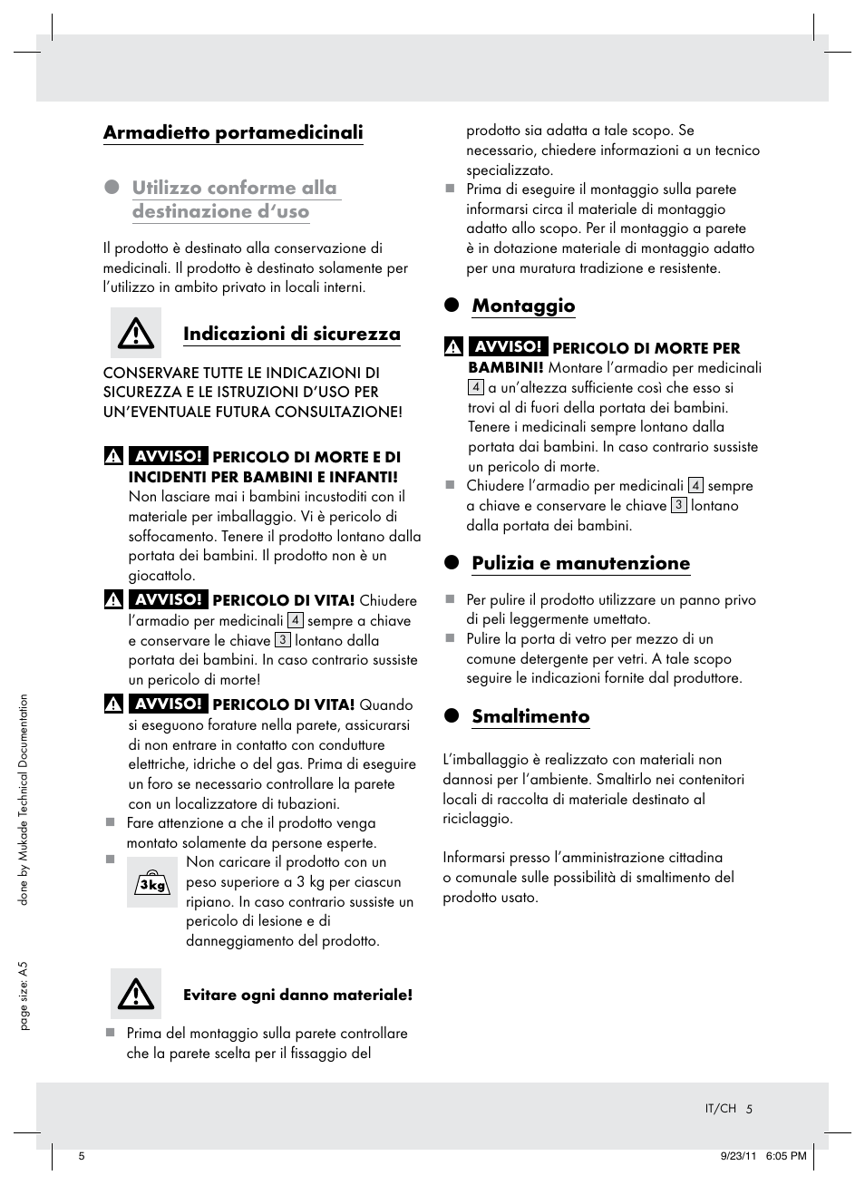Indicazioni di sicurezza, Montaggio, Pulizia e manutenzione | Smaltimento | Ordex T13728A T13728B User Manual | Page 5 / 8