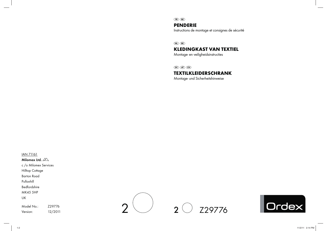 Ordex Z29776 User Manual | 7 pages