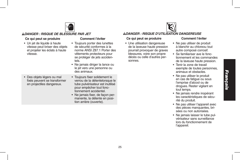 Français | DeWalt DPH3100 User Manual | Page 25 / 64