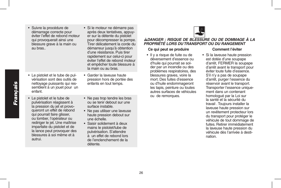 Français | DeWalt DPH3100 User Manual | Page 26 / 64