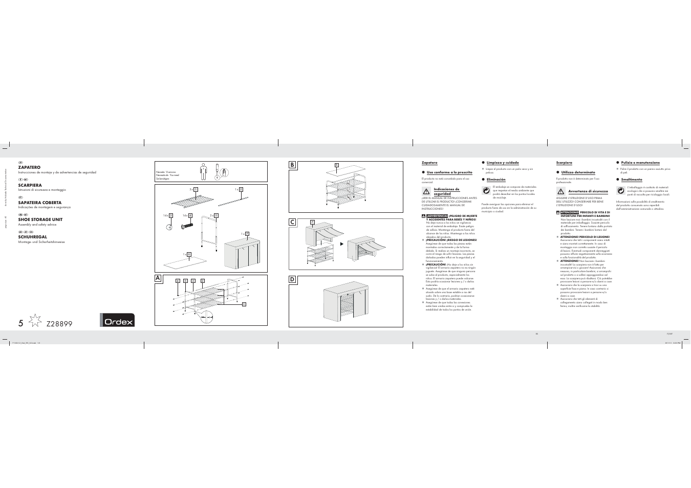 Ordex Z28899 User Manual | 2 pages