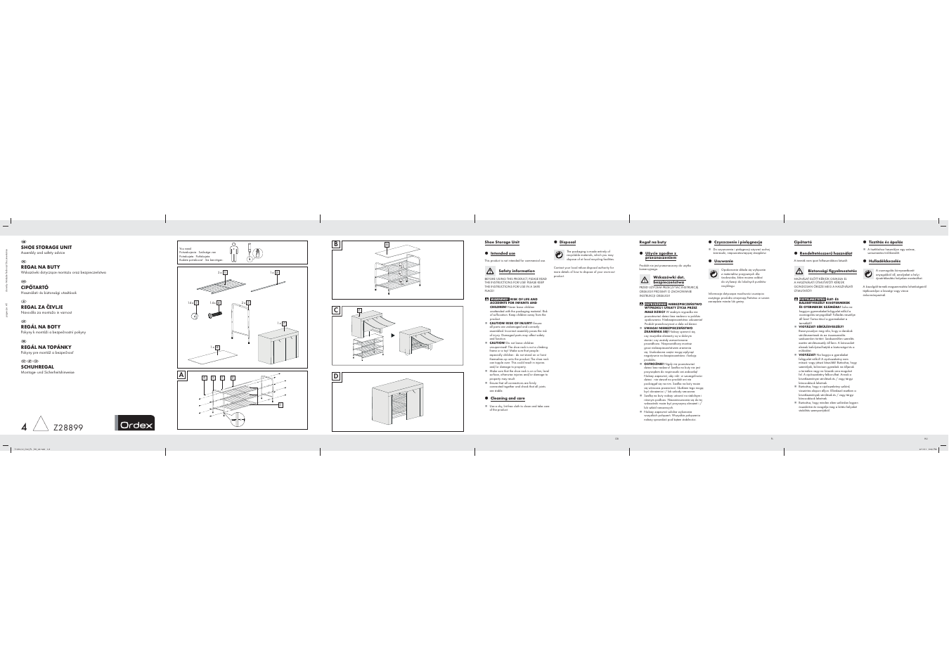 Ordex Z28899 User Manual | 2 pages