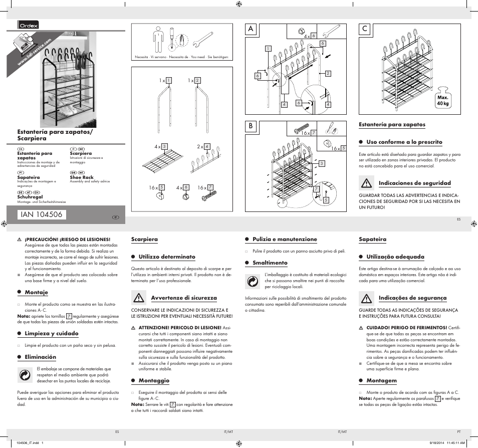 Ordex Z31850 User Manual | 2 pages