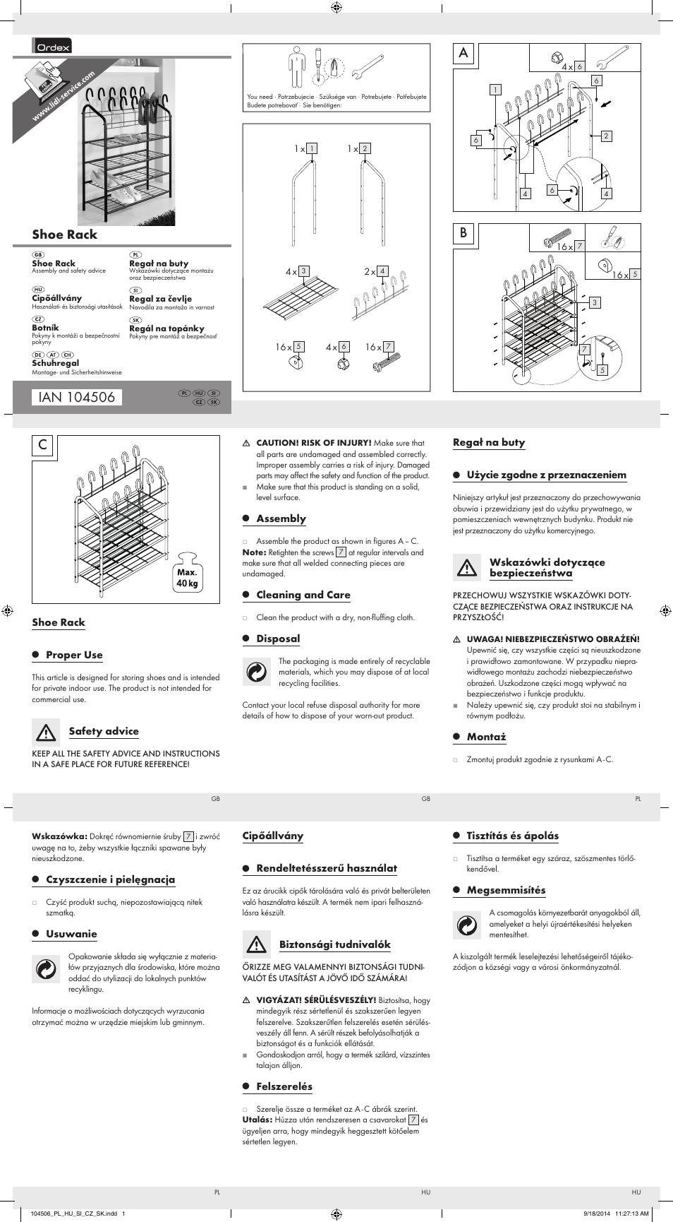 Ordex Z31850 User Manual | 2 pages