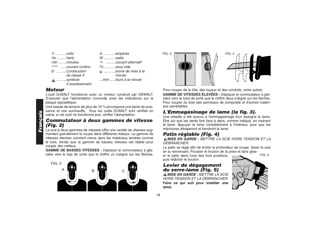 DeWalt DW9108 User Manual | Page 20 / 36