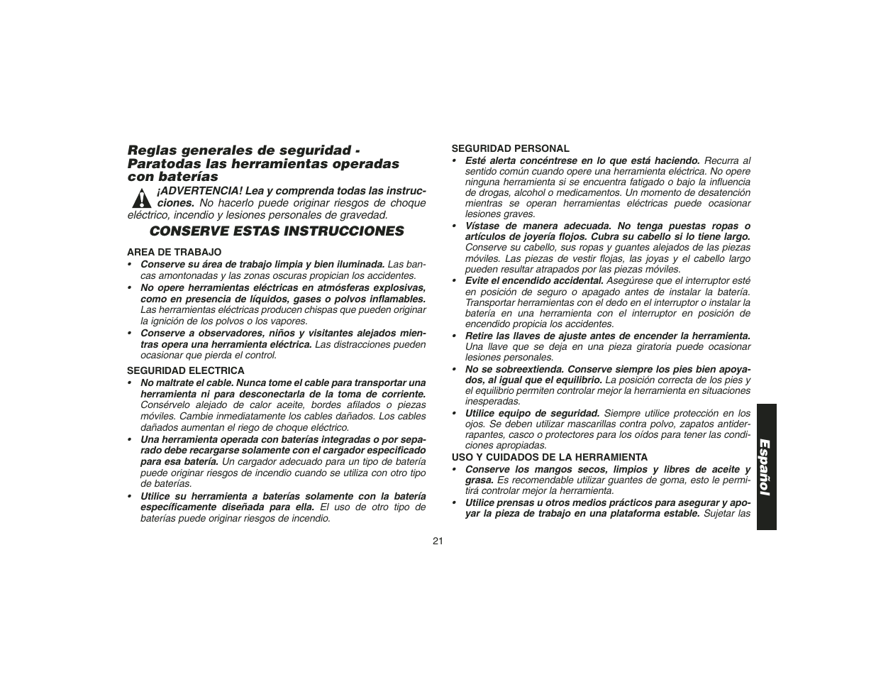 DeWalt DW9108 User Manual | Page 23 / 36