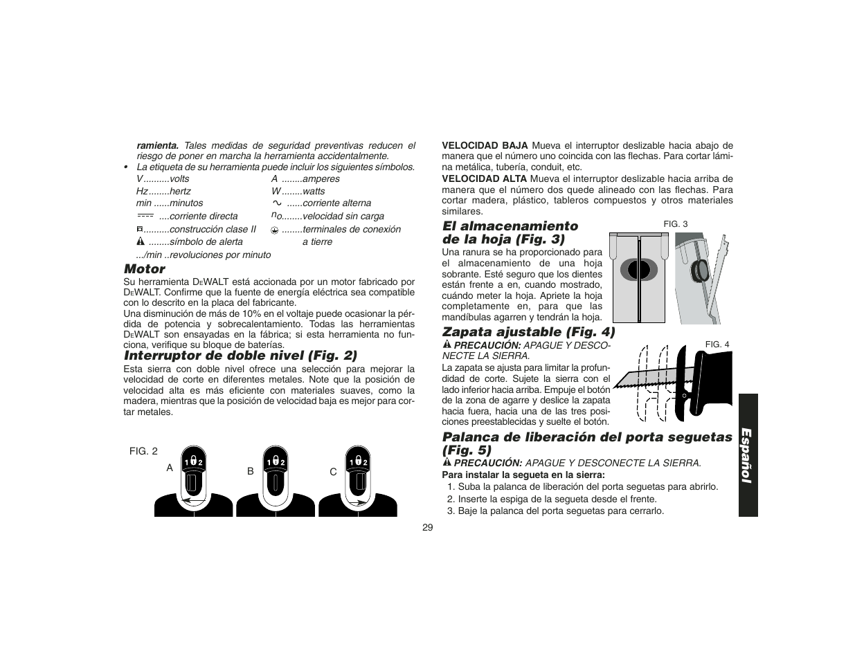 DeWalt DW9108 User Manual | Page 31 / 36