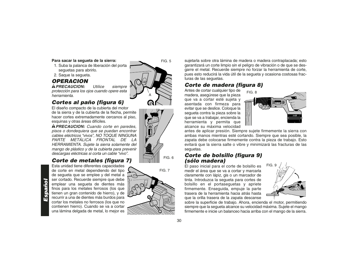 DeWalt DW9108 User Manual | Page 32 / 36