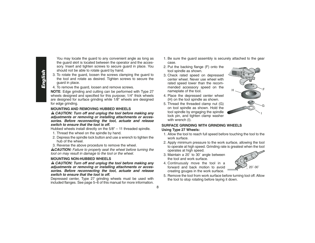 English | DeWalt DW400 User Manual | Page 10 / 45