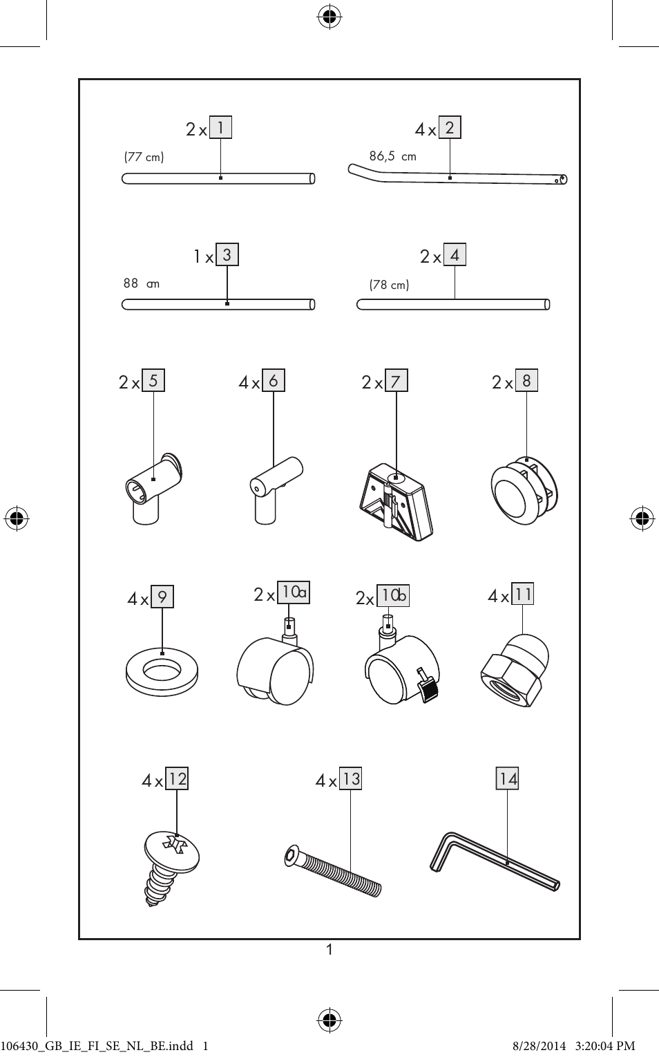 Ordex Clothes rail User Manual | Page 2 / 15