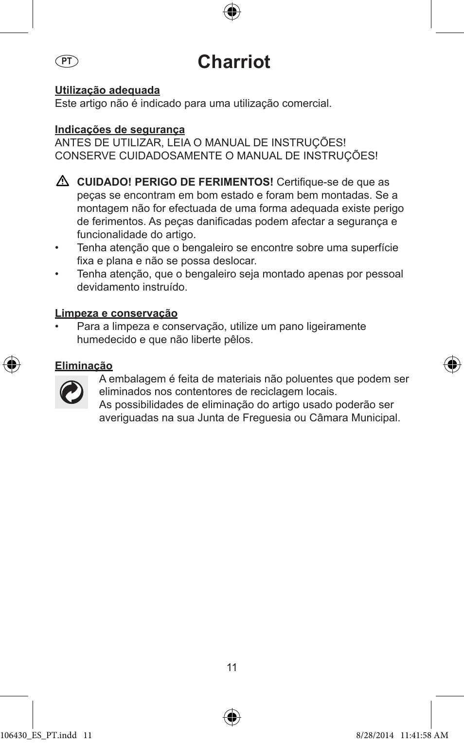 Charriot | Ordex T13826 User Manual | Page 11 / 13
