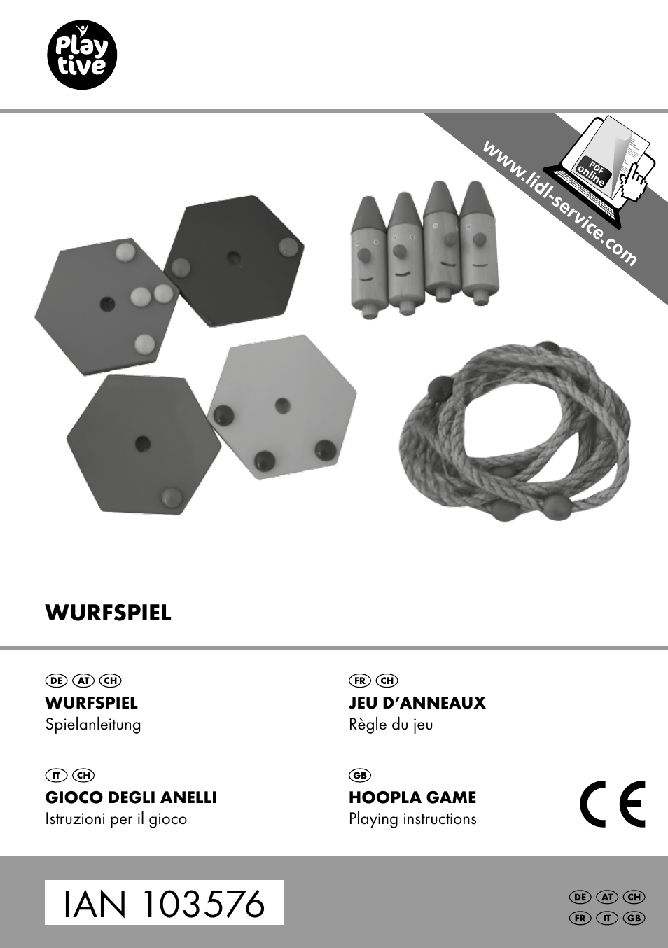 Playtive HOOPLA GAME User Manual | 12 pages