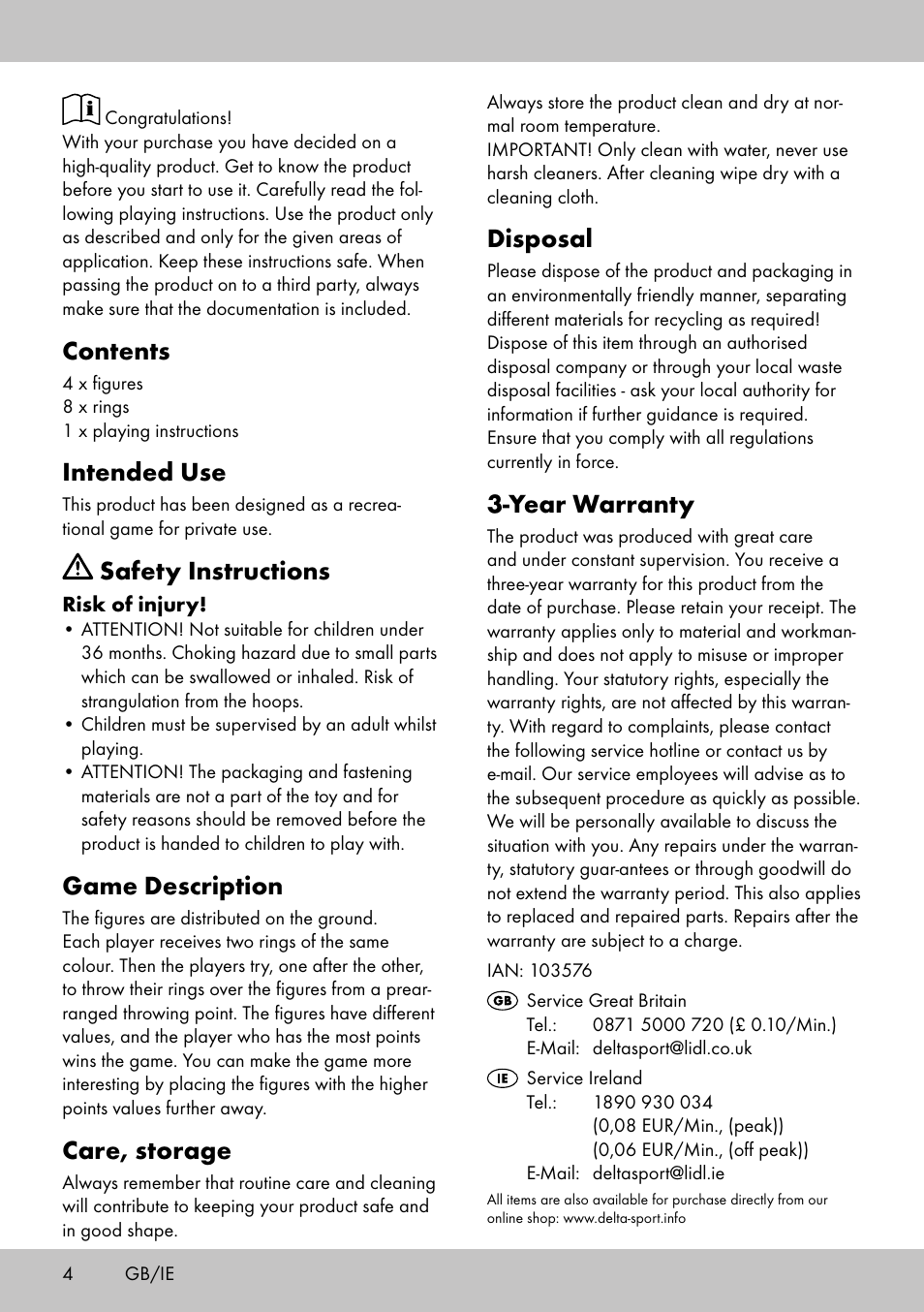 Playtive HOOPLA GAME User Manual | Page 4 / 16