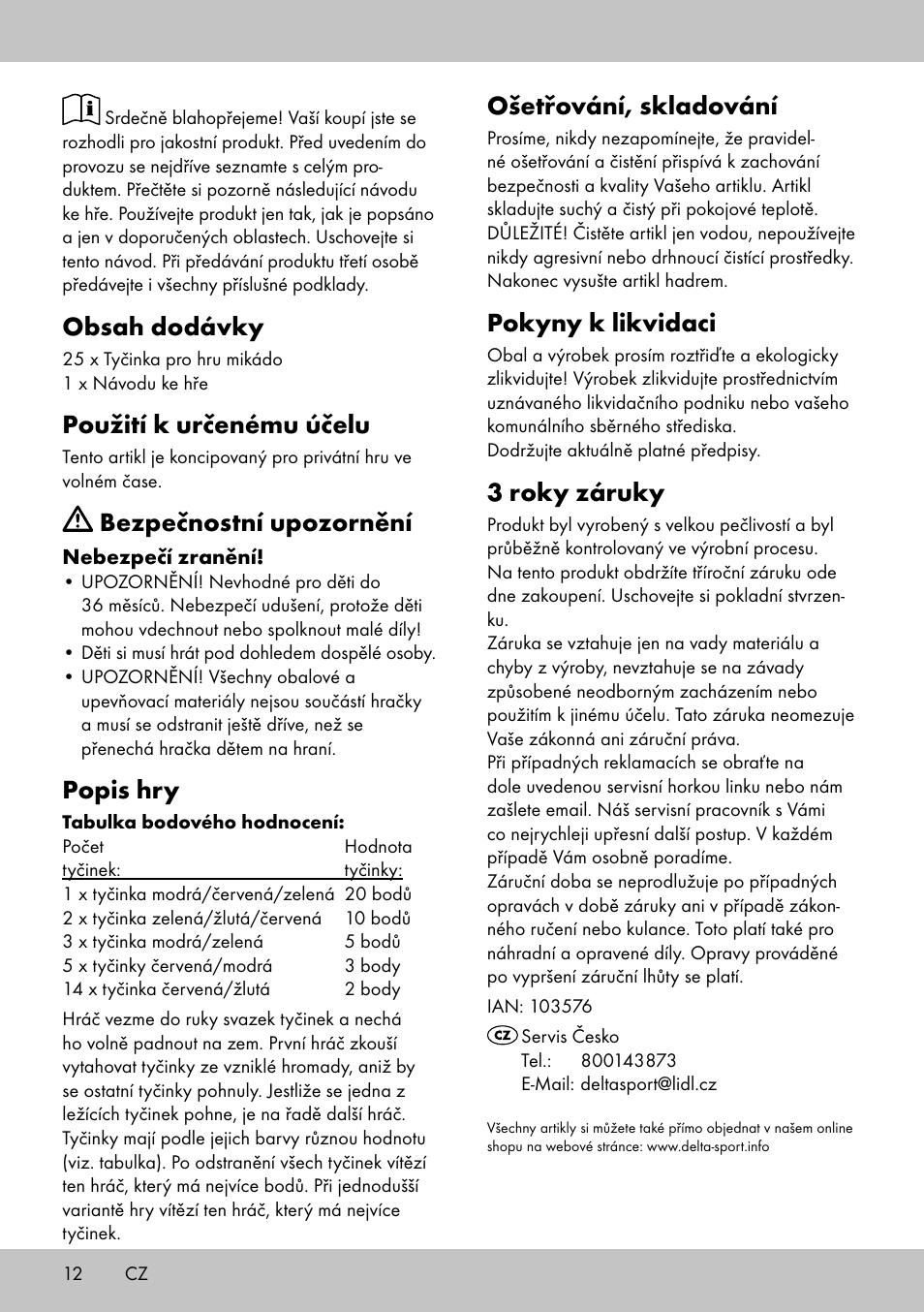 Playtive GIANT PICK-UP STICKS User Manual | Page 12 / 20