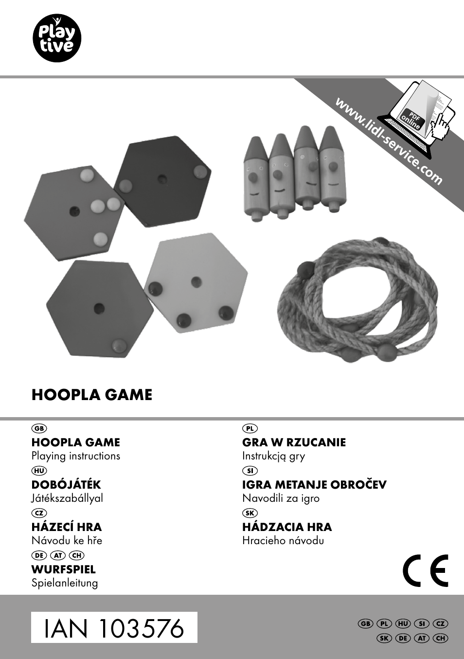 Playtive HOOPLA GAME User Manual | 16 pages