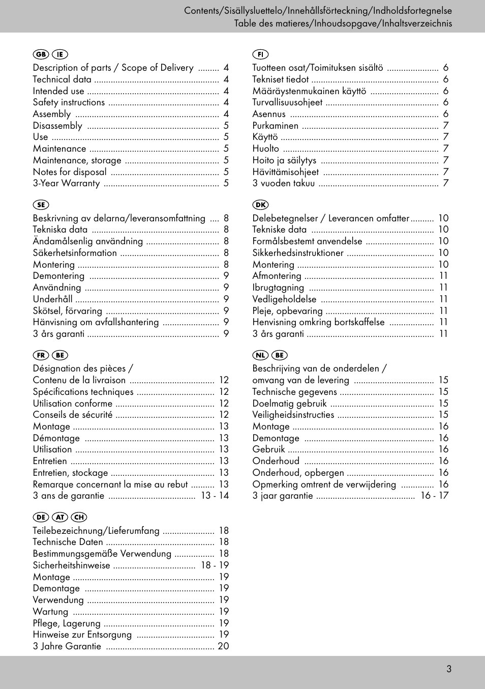 Playtive Tri Scooter User Manual | Page 3 / 24